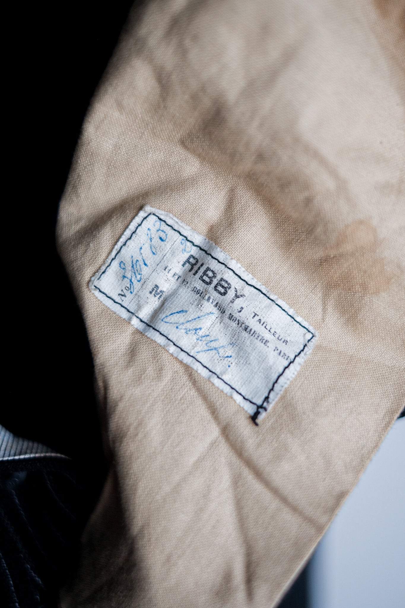 ［~30's］French Vintage Wool Striped Work Pants