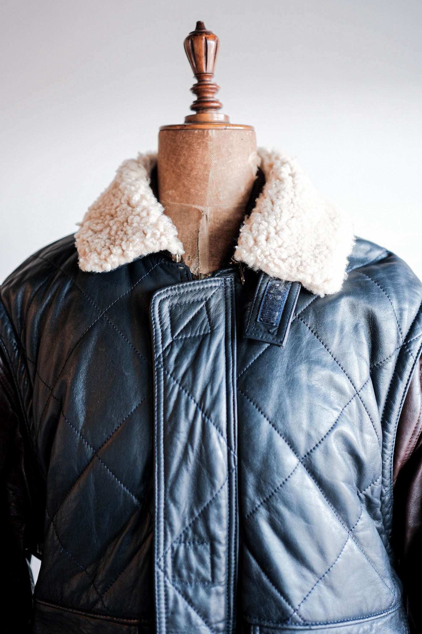 [~ 70 년대] Old Marcel Lassance 가죽 폭격기 재킷 크기 .52
