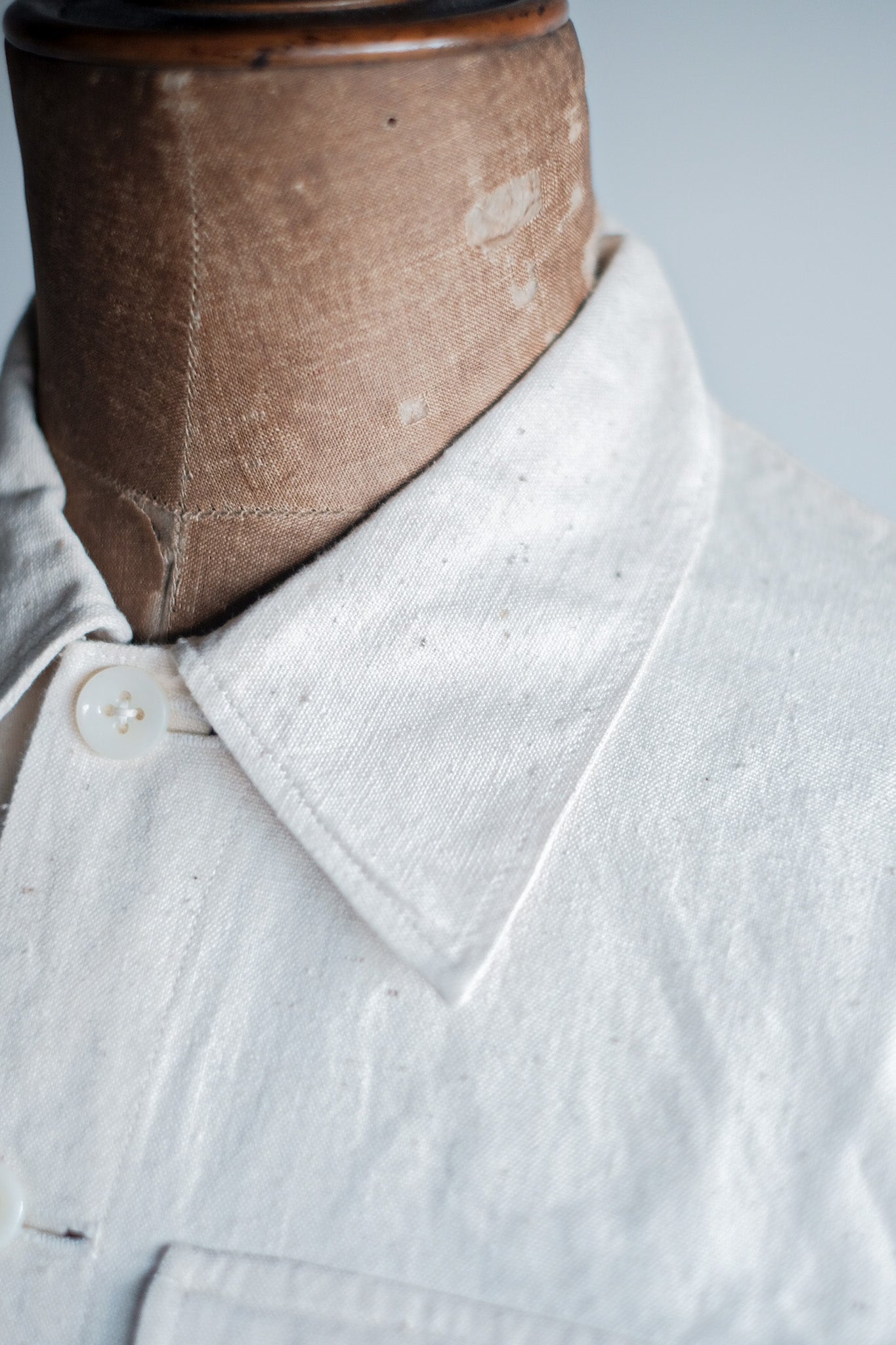 ［~30's］French Vintage Natural Cotton Summer Jacket "Dead Stock"