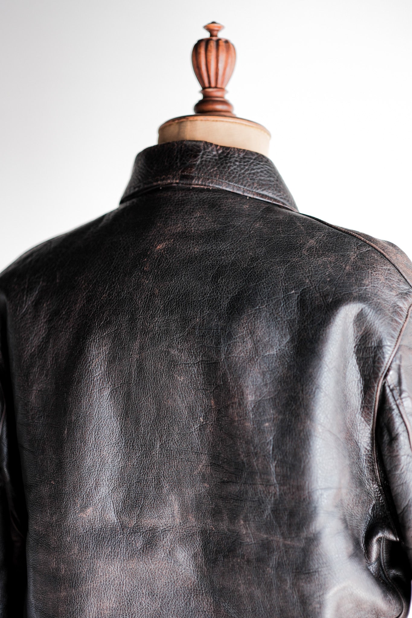 [~ 40's] Australia Vintage Zip Up Leather Jacket