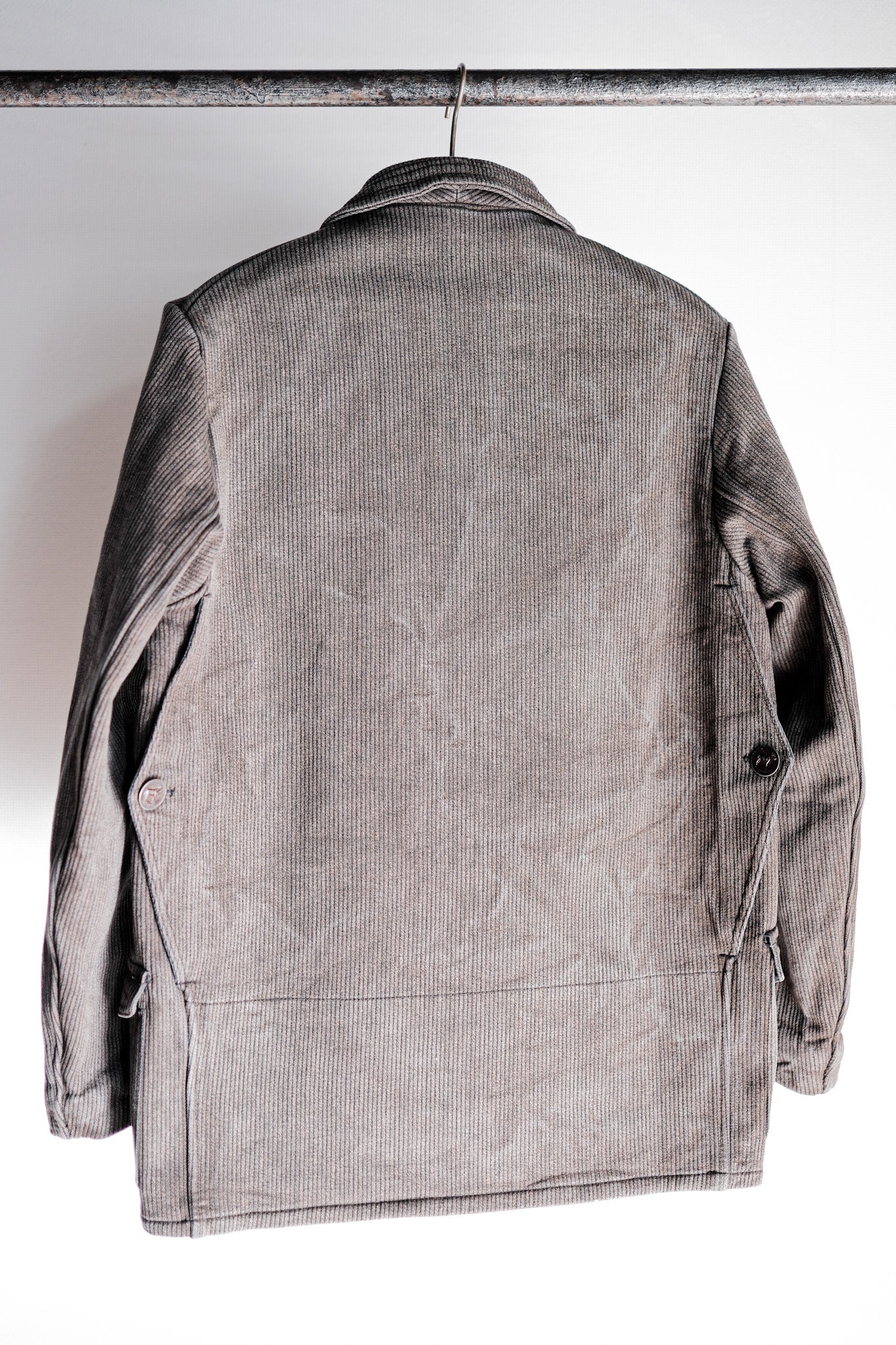 ［~40's］French Vintage Brown Salt & Pepper Cotton Pique Hunting Jacket