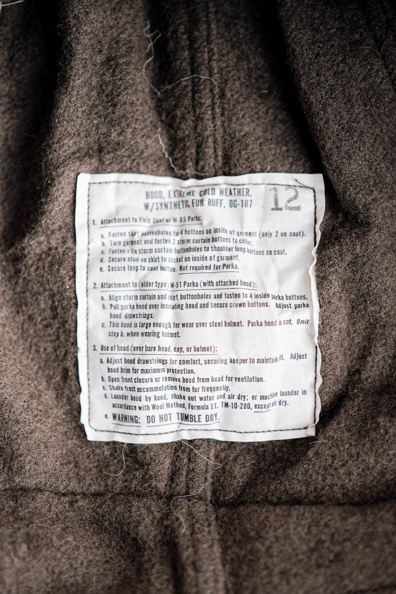 [~ 80's] สหรัฐอเมริกา M-65 Fishtail Parka Size.medium "Full Set"