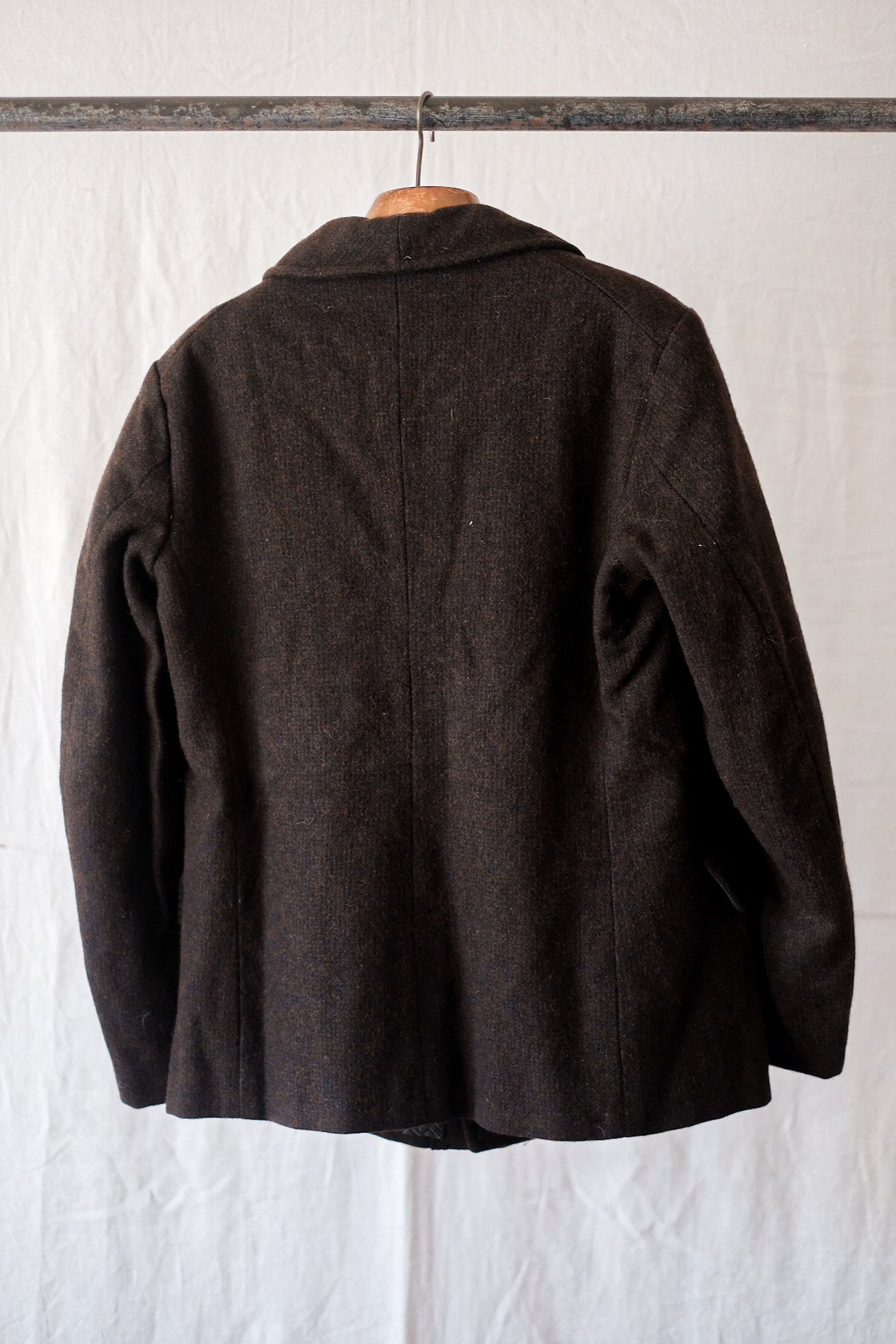 [~ 40's] French Vintage Brown Work Work Jacket "Dead Stock"