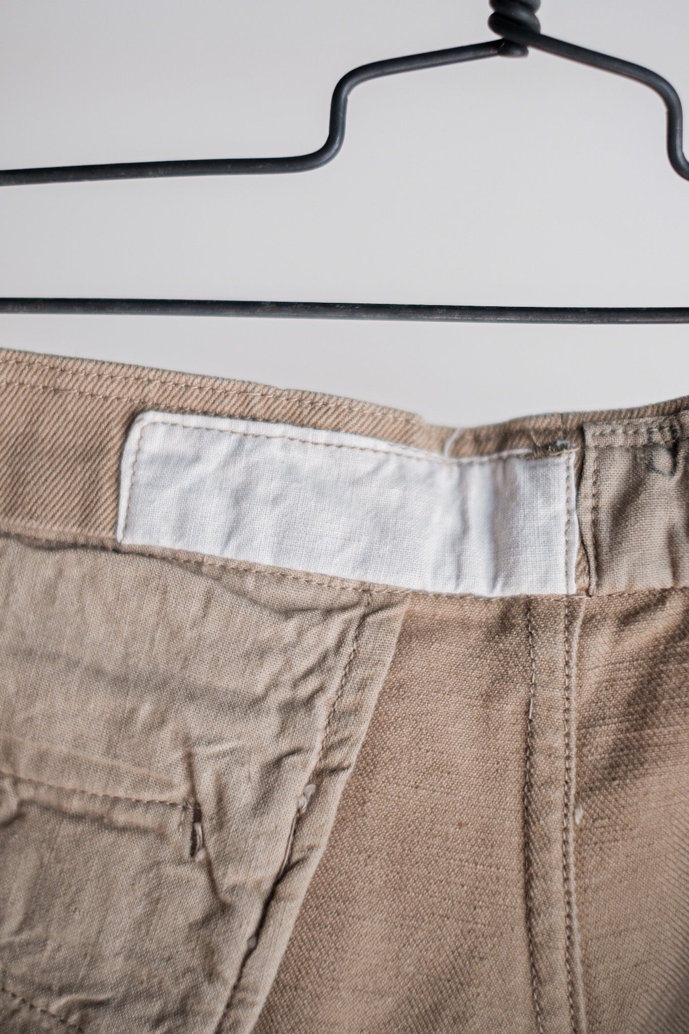 [~ 50's] French Army M52 CHINO TROUSERS SIZE.84m