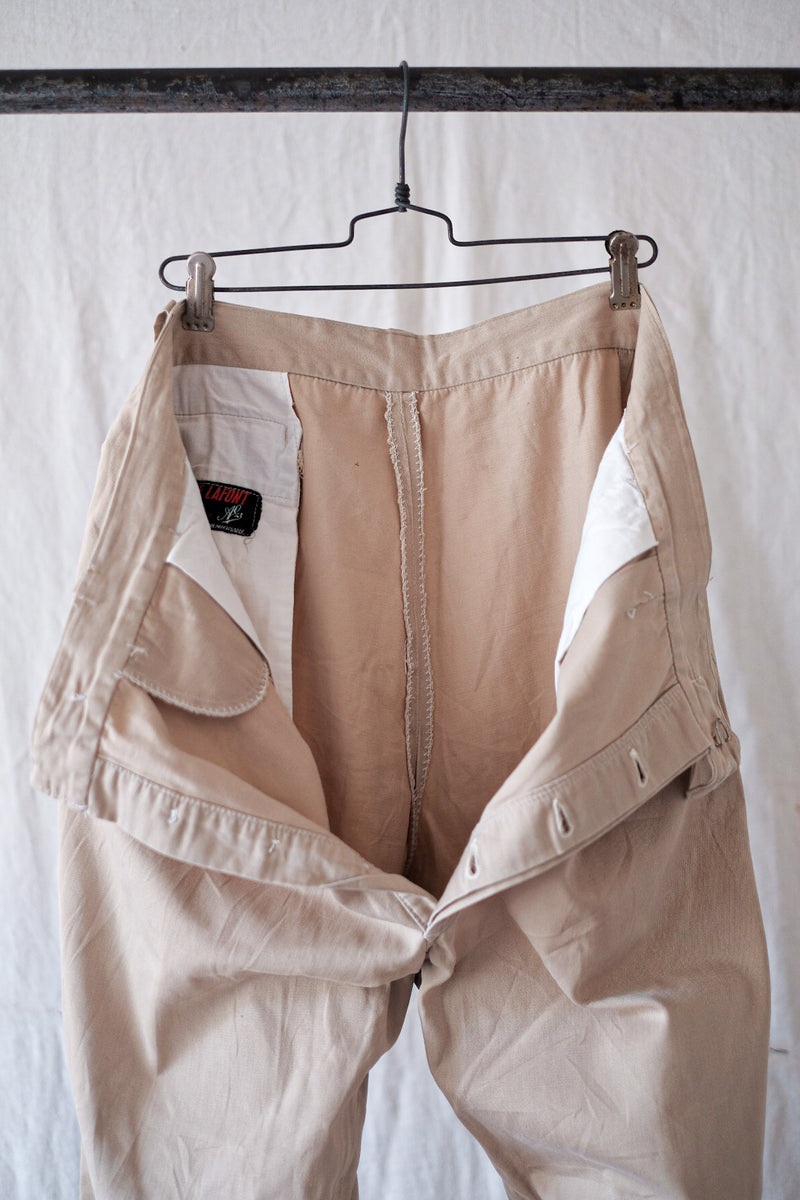 [~ 50's] French Vintage Chino Work Pants "Adolphe Lafont"