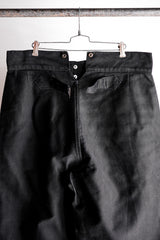 【~50's】French Vintage Black Moleskin Work Pants "Adolphe Lafont"