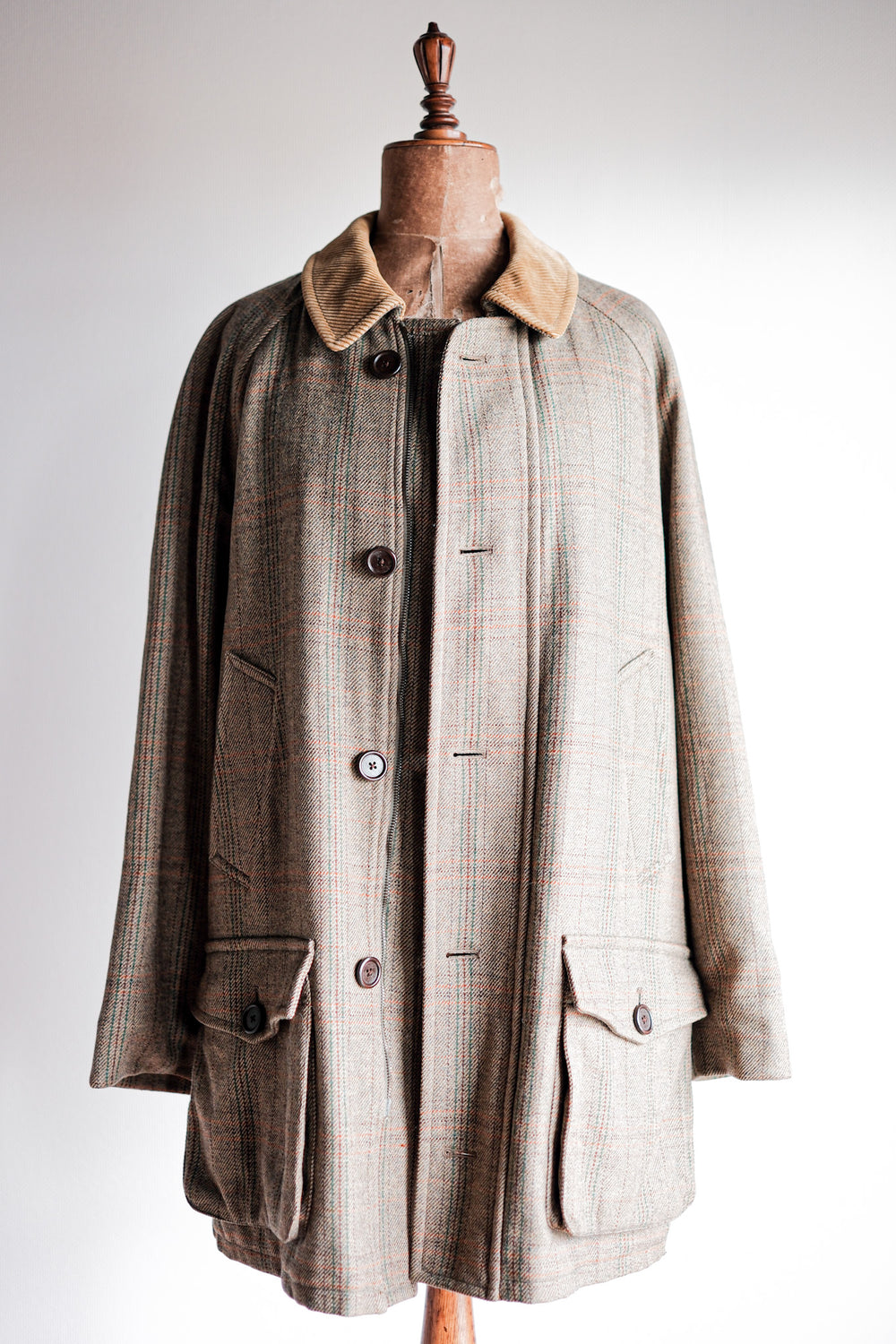 ［~90's］Old INVERTERE Corduroy Collar Wool Jacket