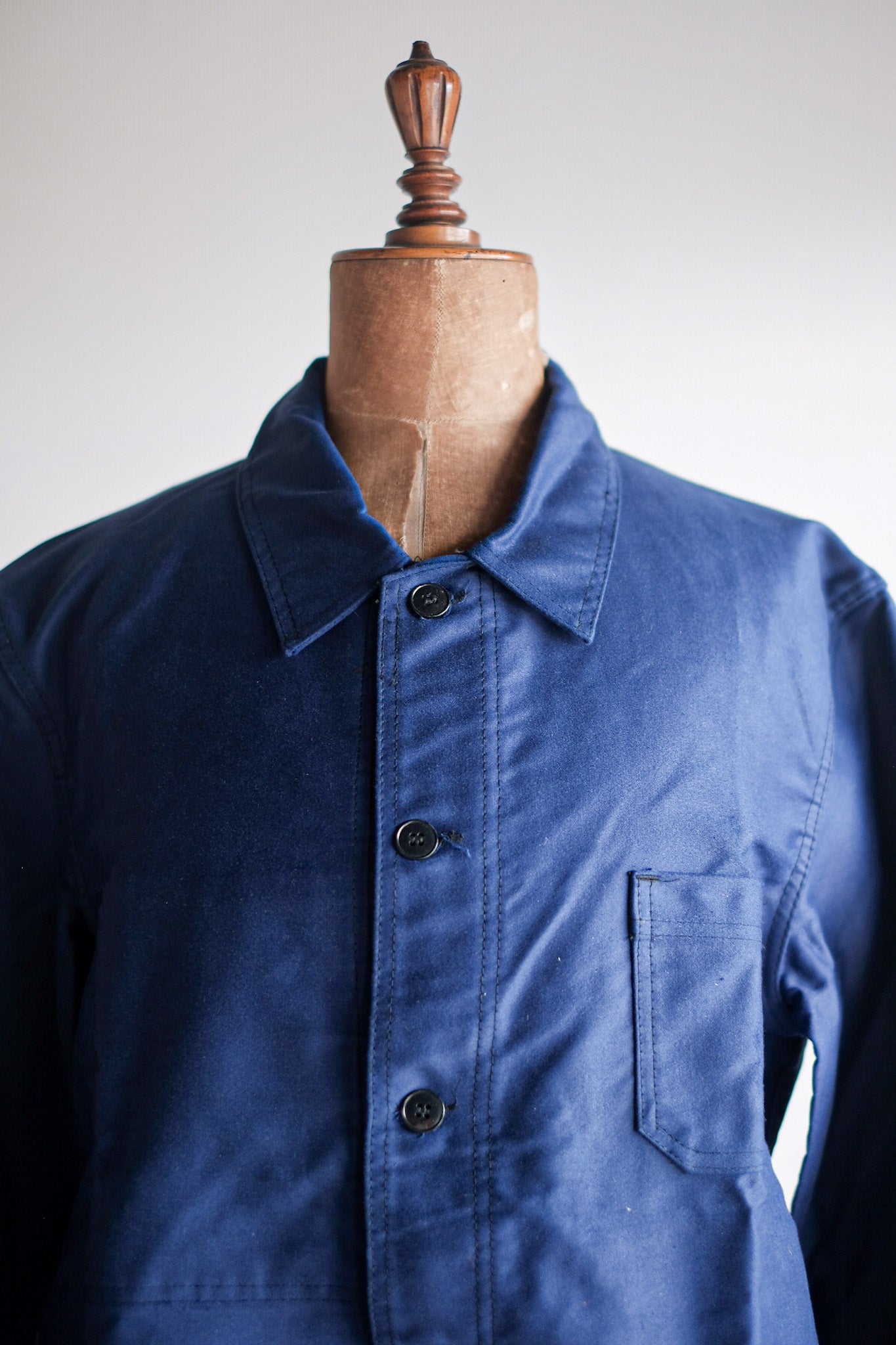 ［~60's］French Vintage Blue Moleskin Work Jacket "Dead Stock"