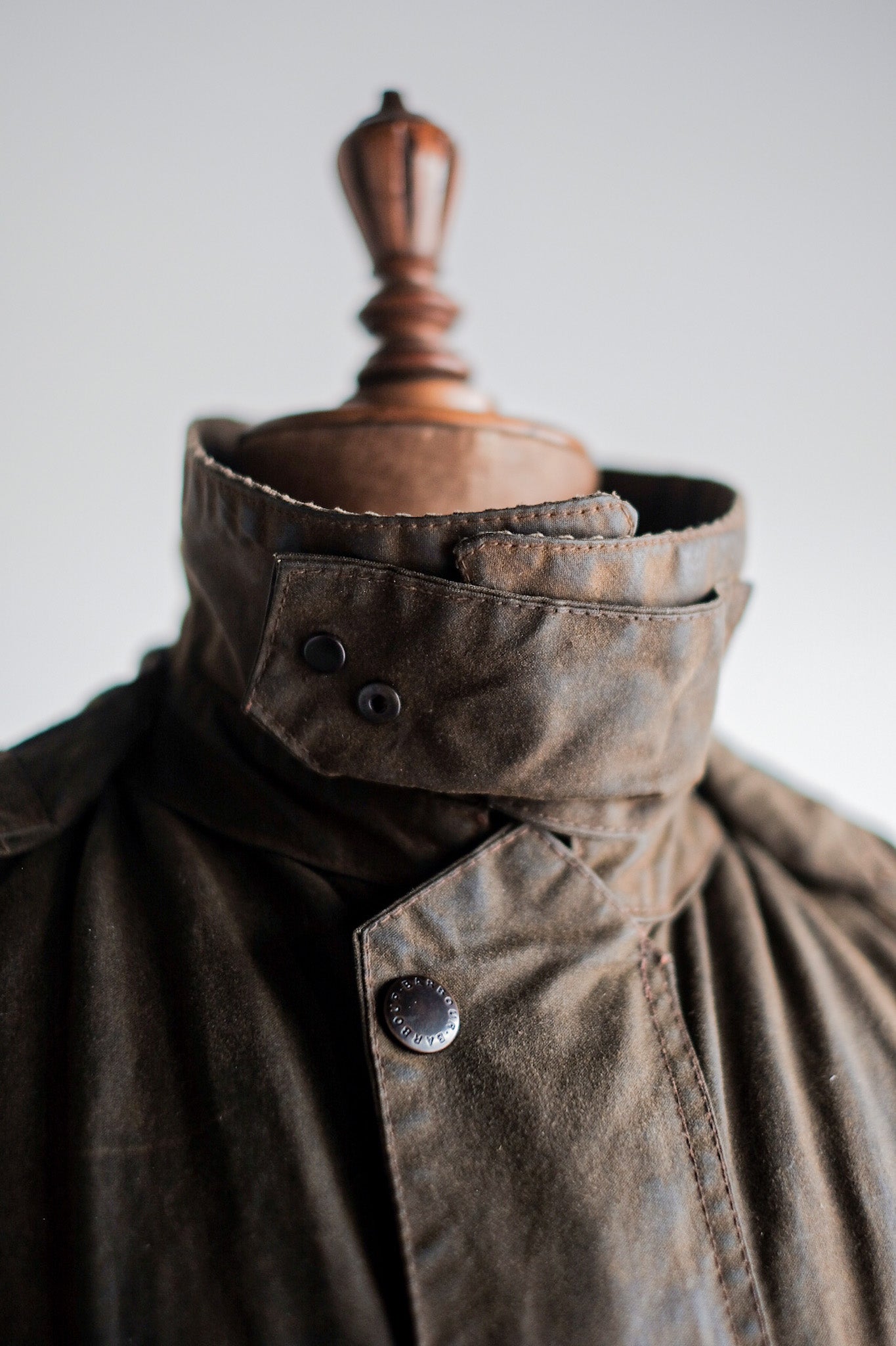 ［~80's］Vintage Barbour "SOLWAY ZIPPER" With Hood 2 Crest Size.40
