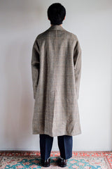 【~80's】Vintage Burberry's Single Raglan Balmacaan Coat Size.54R "Saddle Tweed"