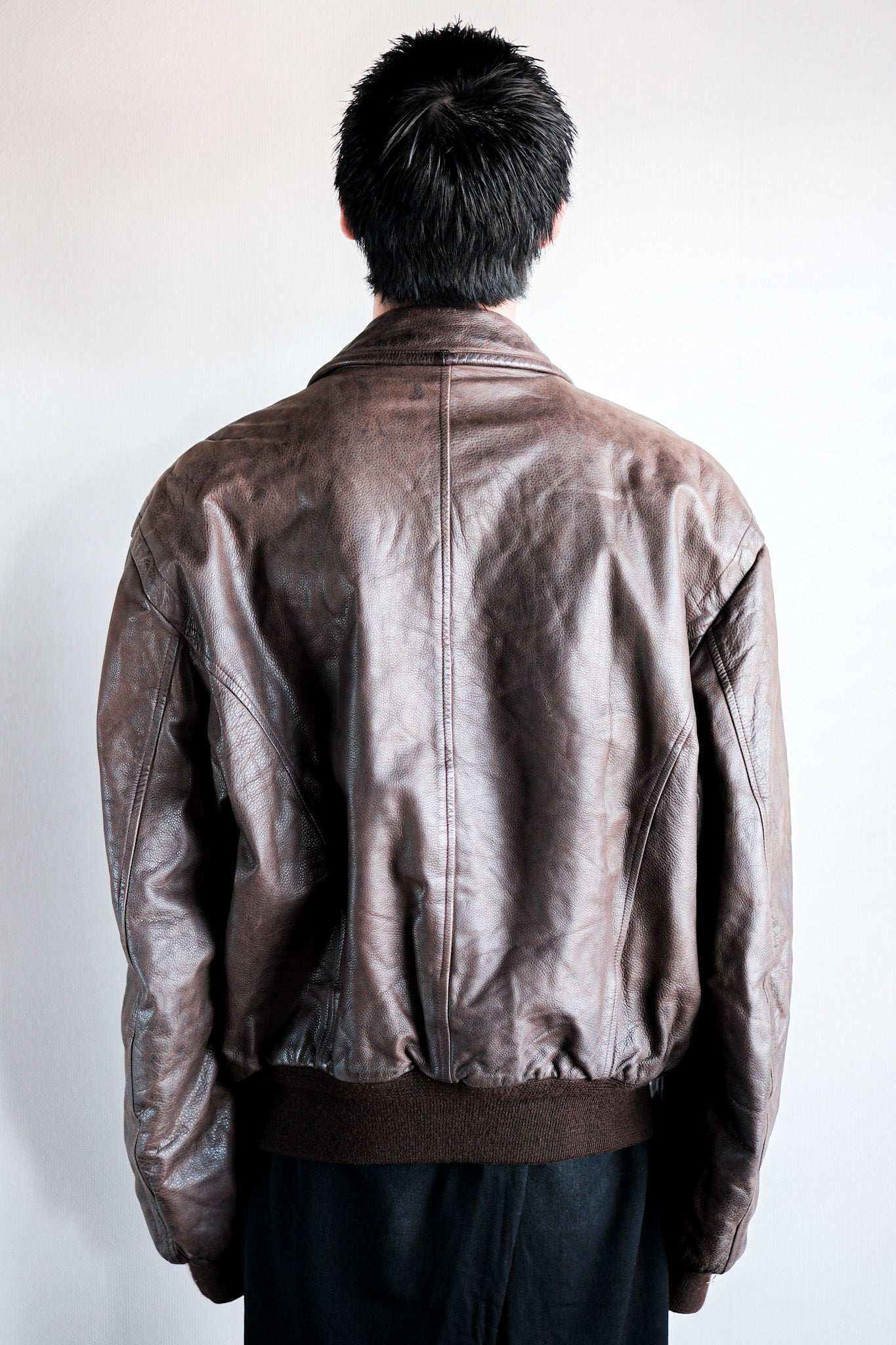 [〜90年代]舊的Seraphin皮夾克尺寸。52
