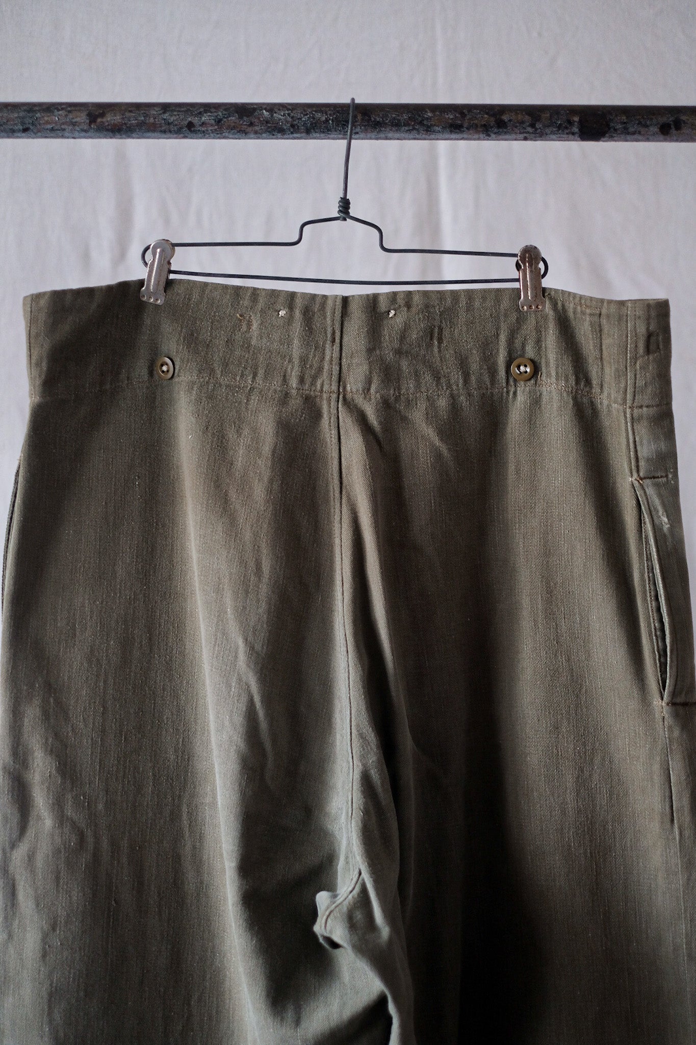 [~ 50's] British Army Green Denim Battledress Trousers