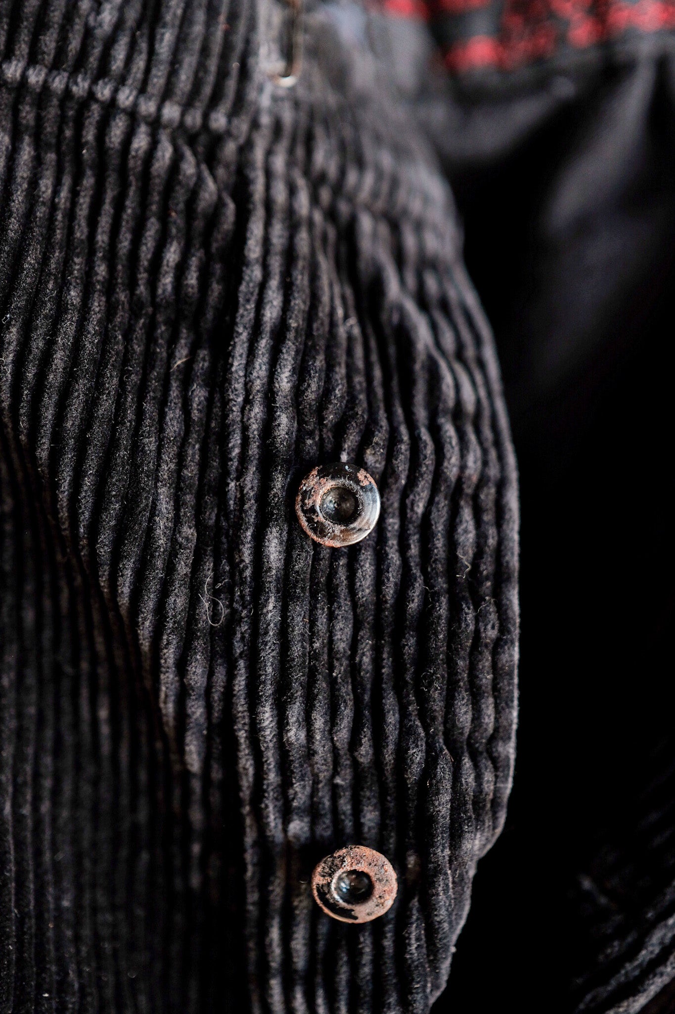 【 ~ 40's 】 French Vintage Black Corduroy Work Pants "Adolphe Lafont"