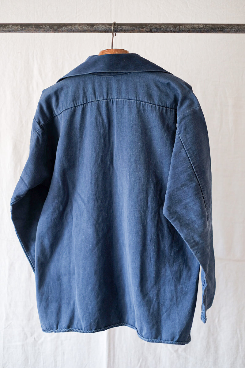 50's] French Vintage Blue Moleskin Fisherman Smock – VIEUX ET NOUVEAU