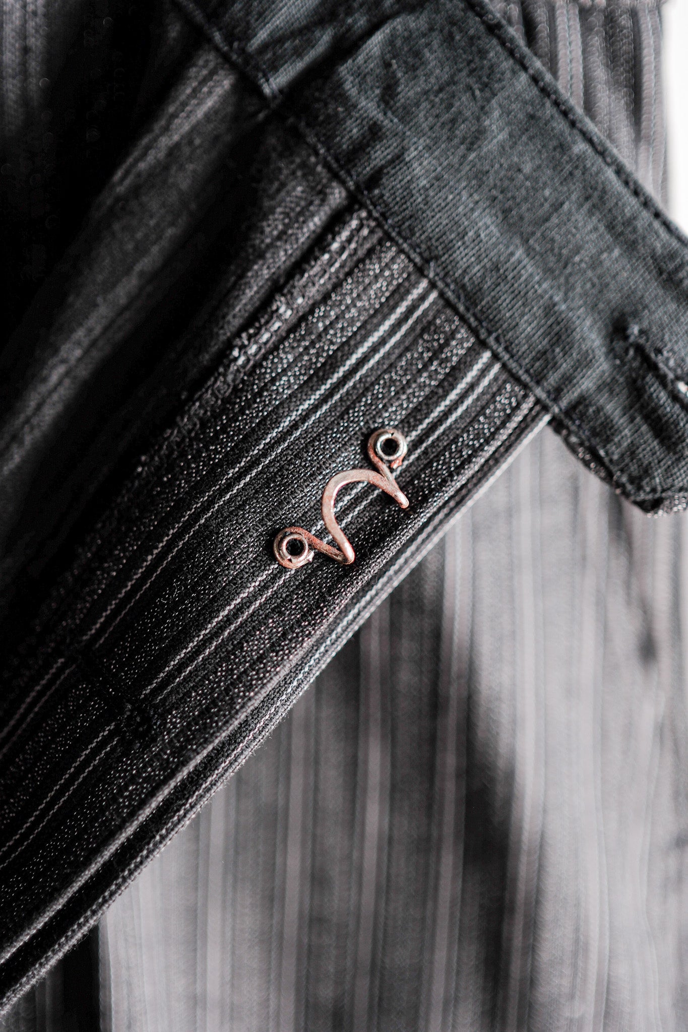 ［~50's］French Vintage Cotton Striped Work Pants "CREPIER" "Dead Stock"