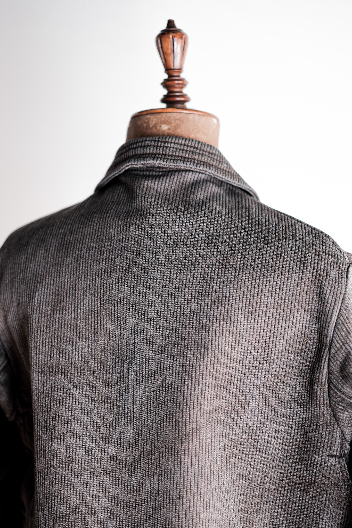 ［~40's］French Vintage Brown Salt & Pepper Cotton Pique Hunting Jacket