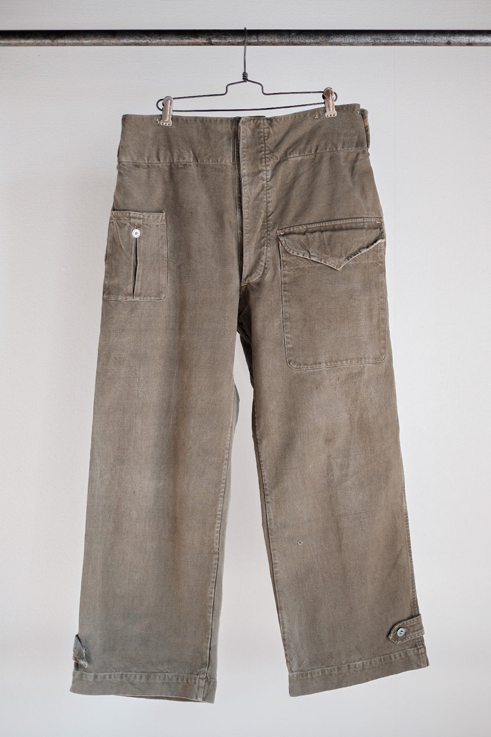 【~40's】French Army M44 Field Trousers Size.84XC