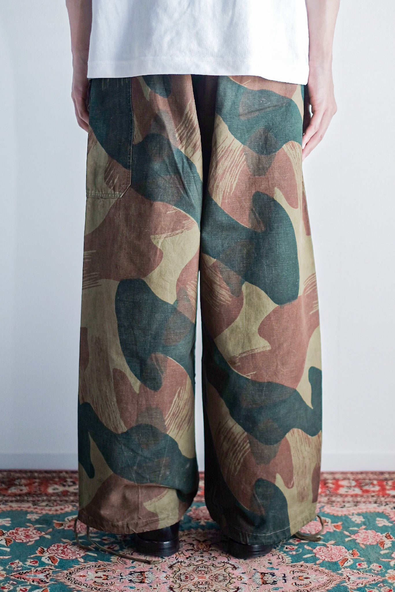 【~50's】Belgian Army Brushstroke Camo Airborne Pant Size.7