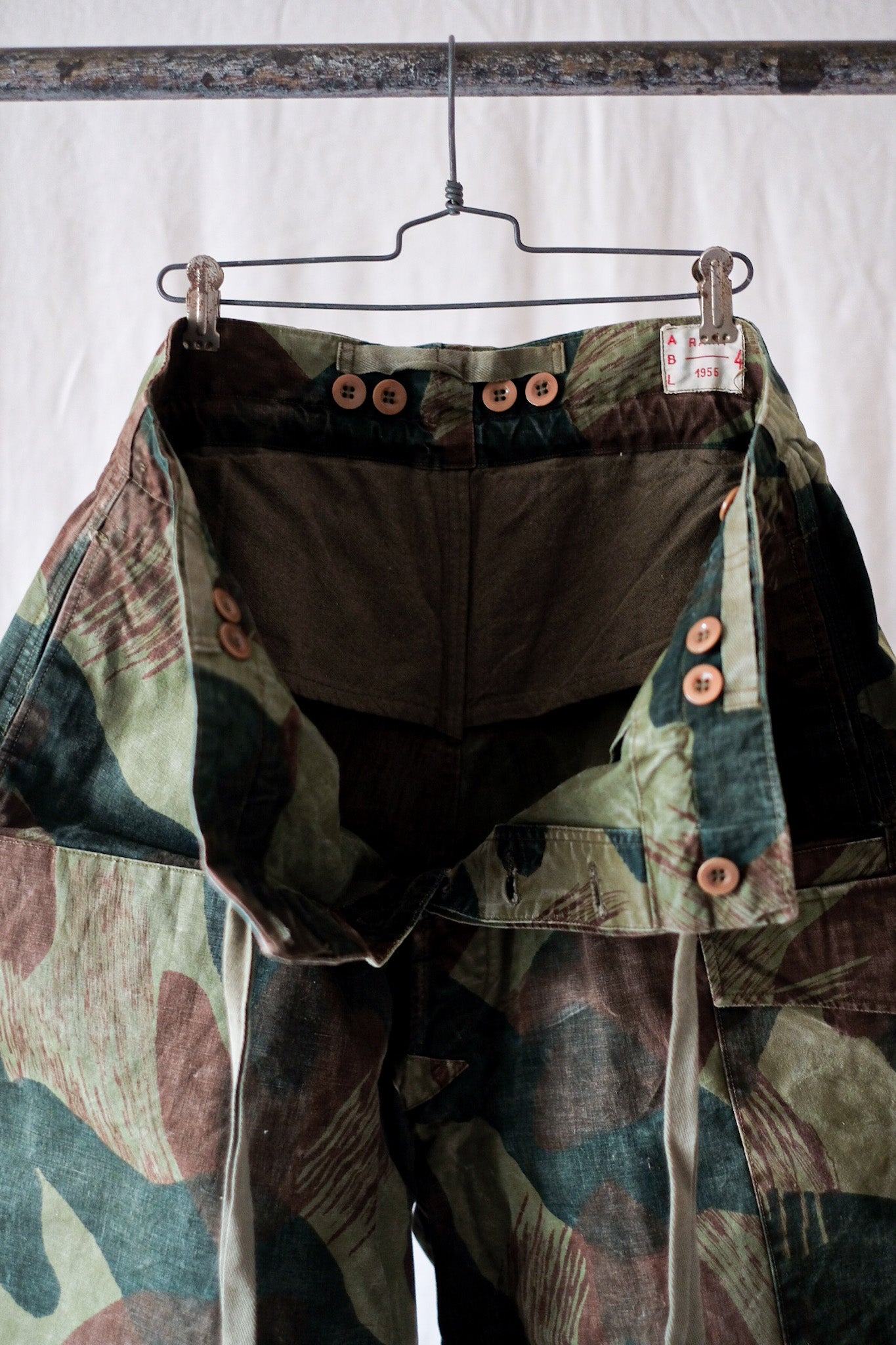 [〜50年代]比利時陸軍筆觸迷彩褲子大小。4