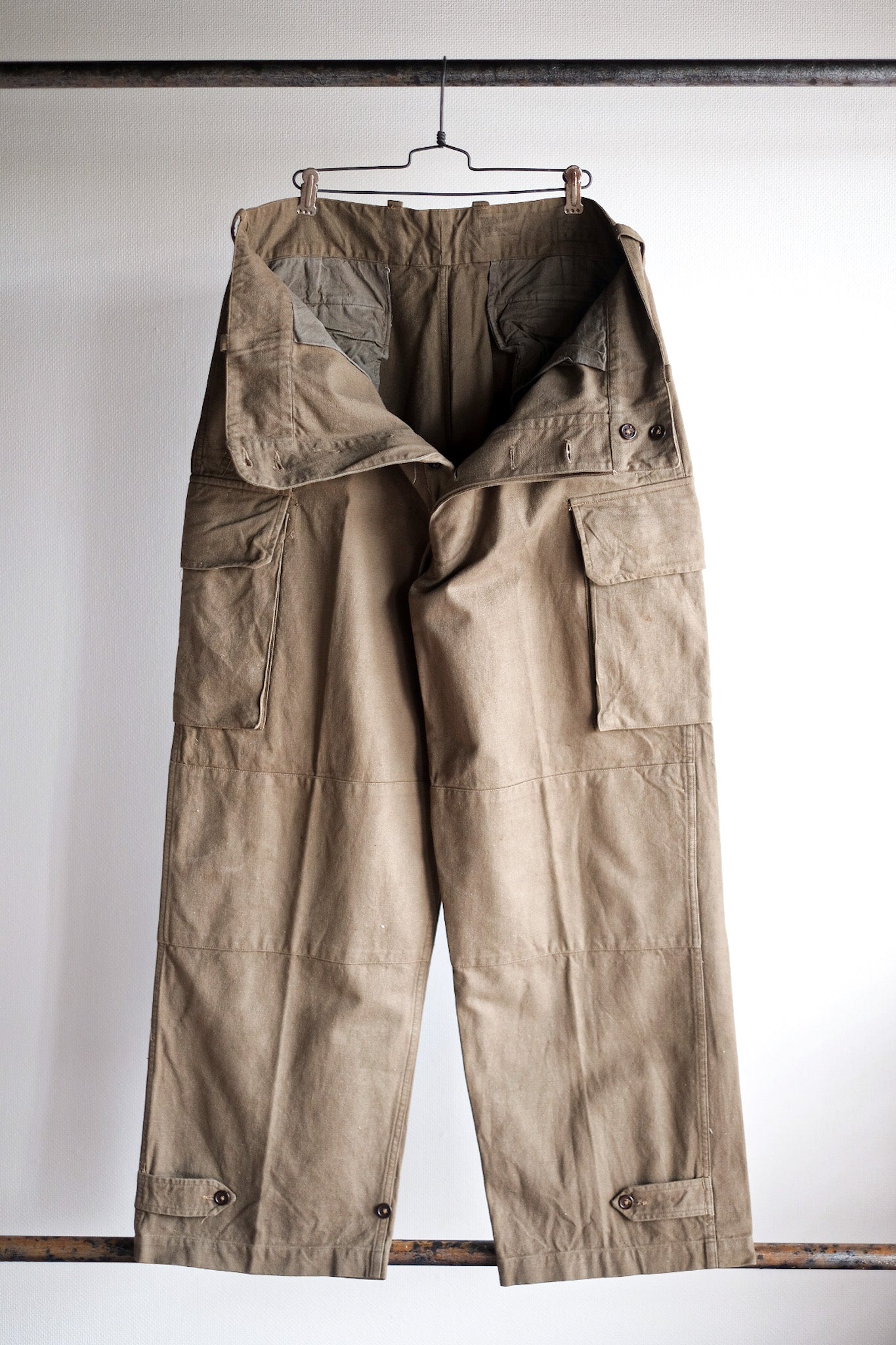 [~ 50's] French Army M47 Field Trousers Size.35 "Dead Stock"