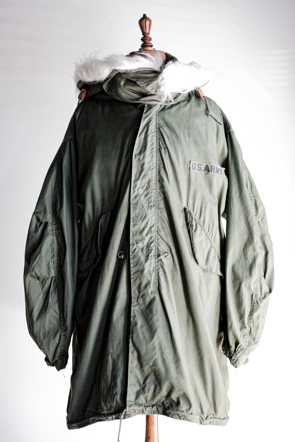 【~80's】U.S.ARMY M-65 Fishtail Parka Size.MEDIUM "Full Set"