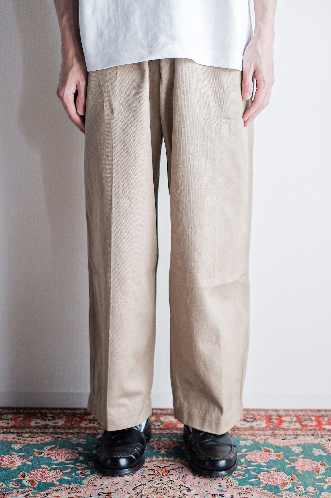 【~60's】French Army M52 Chino Trousers Size.15