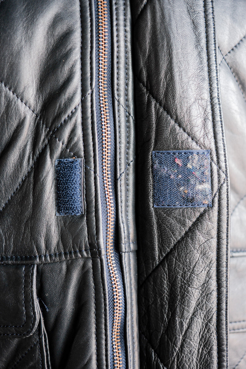 [~ 70's] Old Marcel Lassance Leather Bomber Jacket Size.52