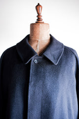[〜90年代]復古Burberry的單一raglan balmacaan外套。60RX“純羊絨”