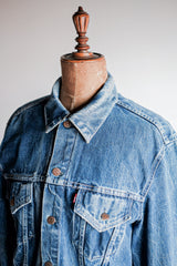 [~ 60's] แจ็คเก็ตยีนส์ 557 ยีนส์ของ Levi Vintage "Big E" ของ Levi 557