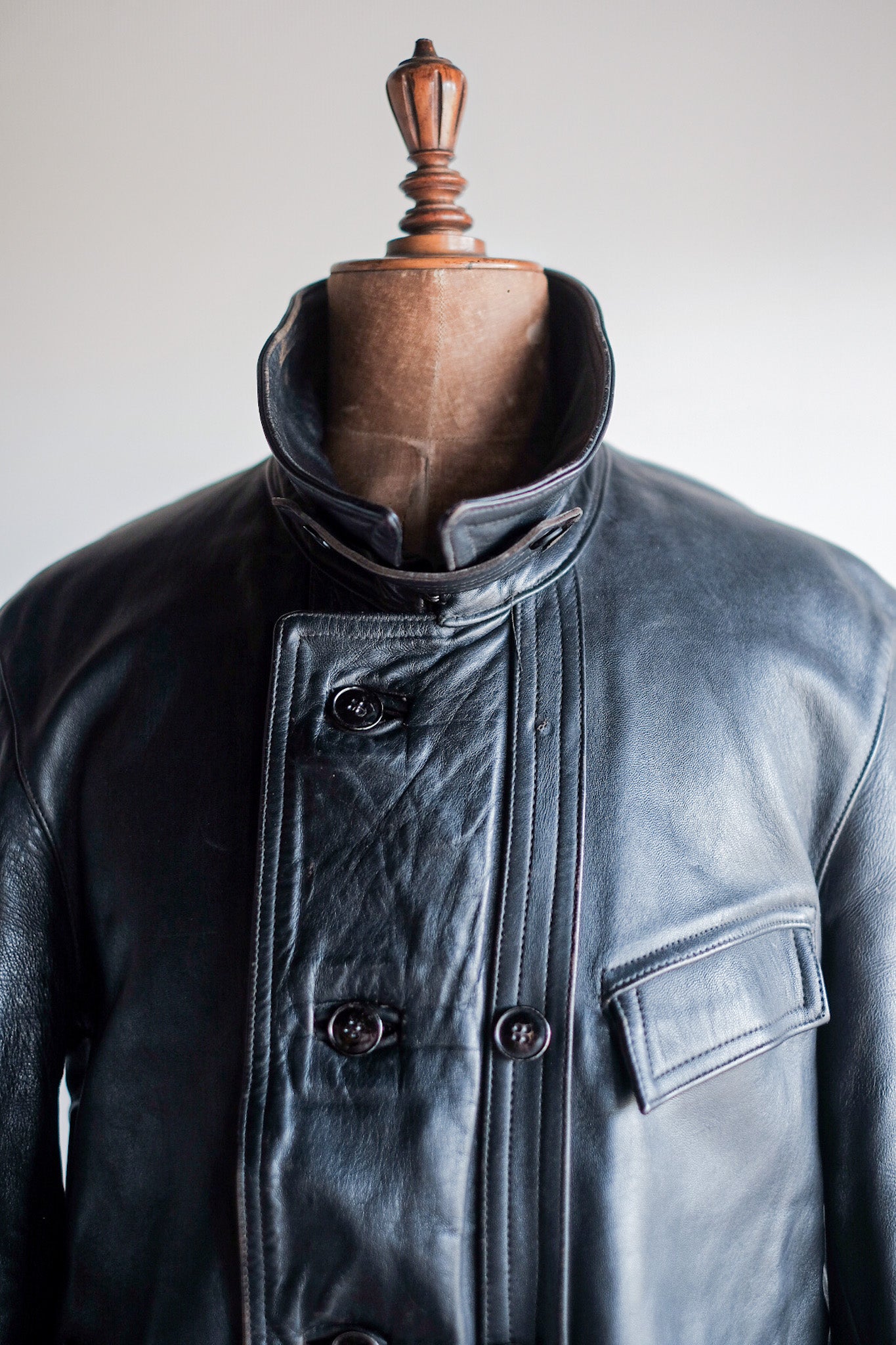 50's] French Vintage Le Corbusier Leather Work Jacket