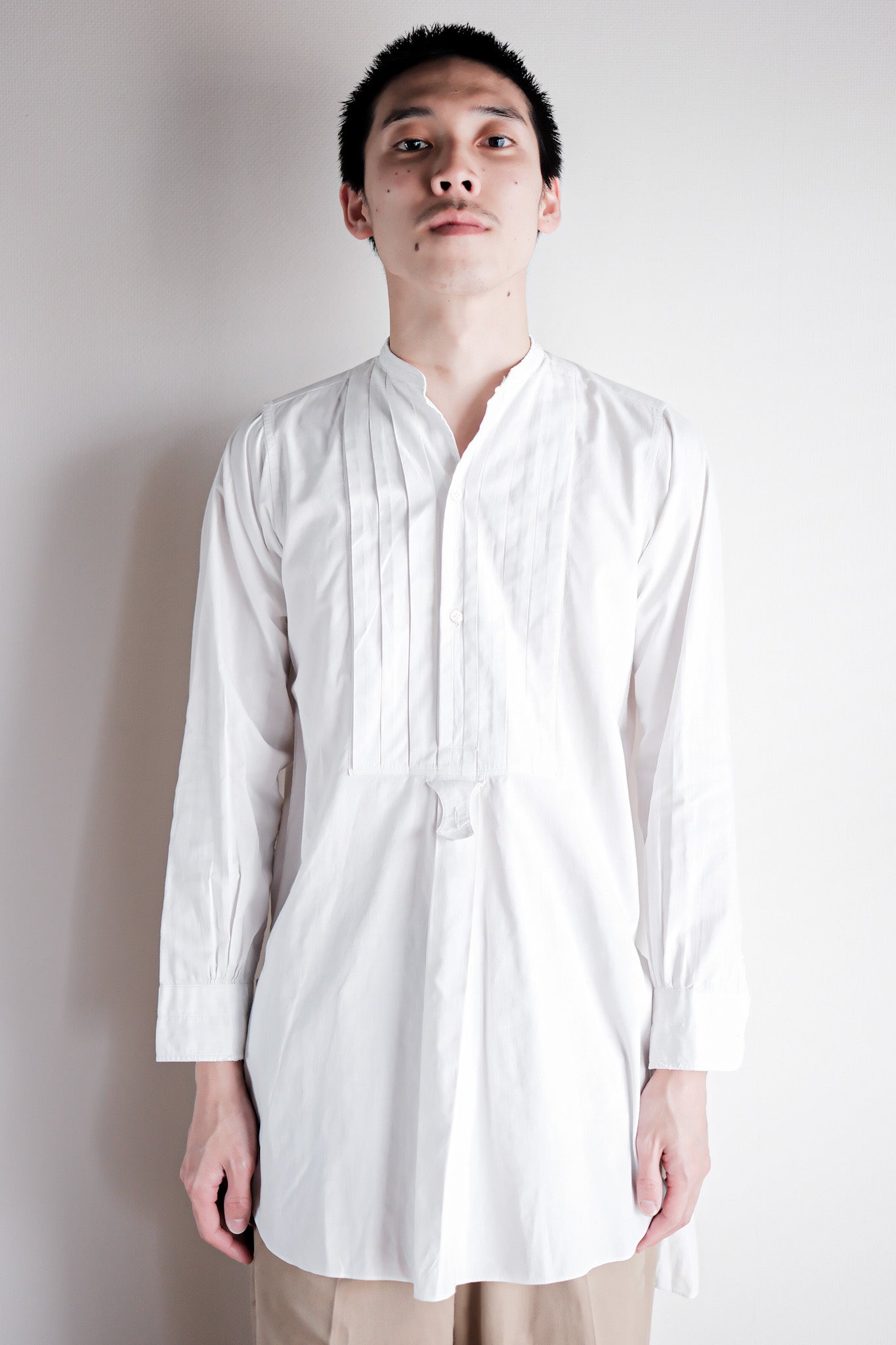 【~30's】French Vintage Cotton Dress Shirt 