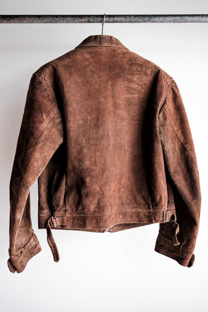 30's】French Vintage Suede Leather Cyclist Jacket – VIEUX ET NOUVEAU