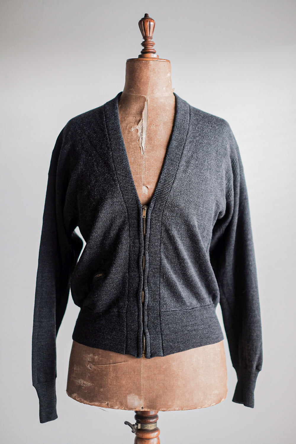 【~40's】French Vintage Wool Cardigan