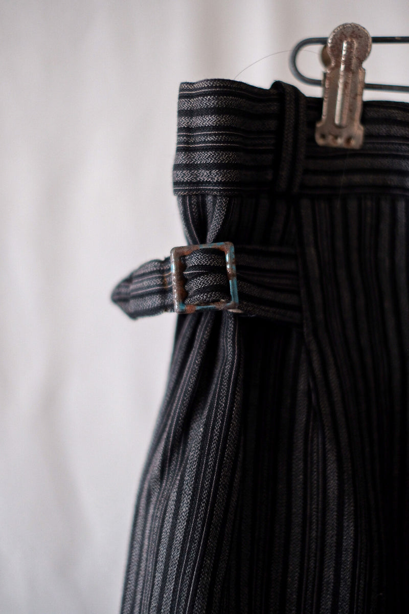 [~ 50's] Pantalon de travail à rayures en coton vintage français