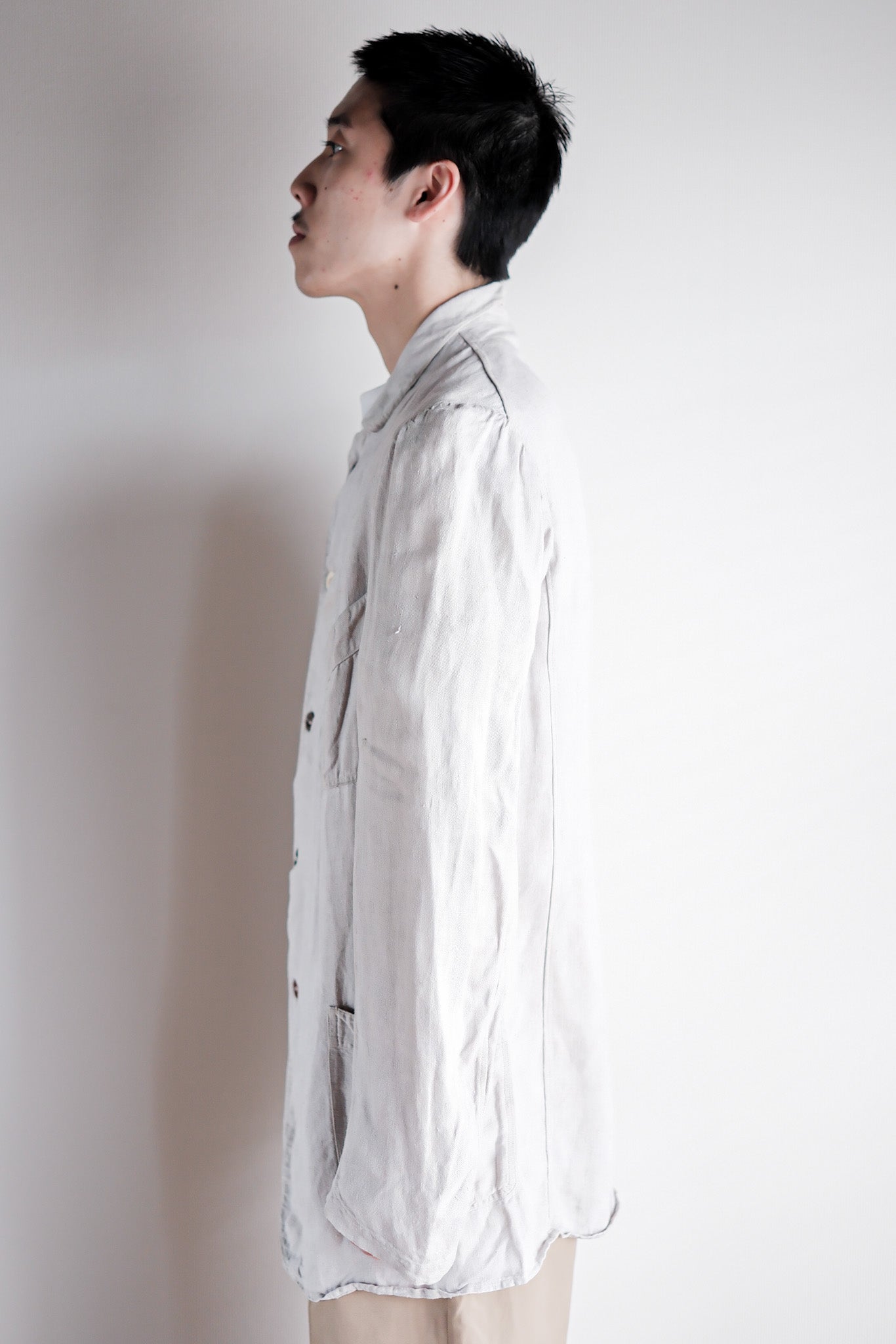 ［~20's］French Vintage Linen Jacket "Belle Jardiniere"