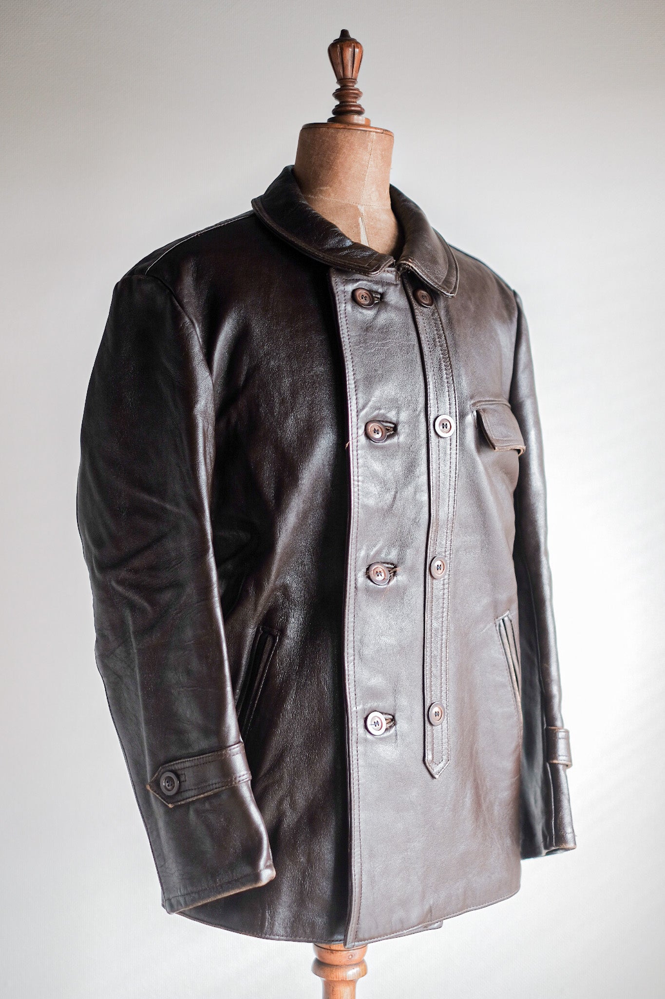 60's] French Vintage Le Corbusier Leather Work Jacket