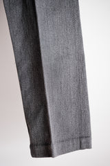 [~ 30's] French Vintage Salt & Pepper Cotton Twil ทำงานกางเกง "Dead Stock"