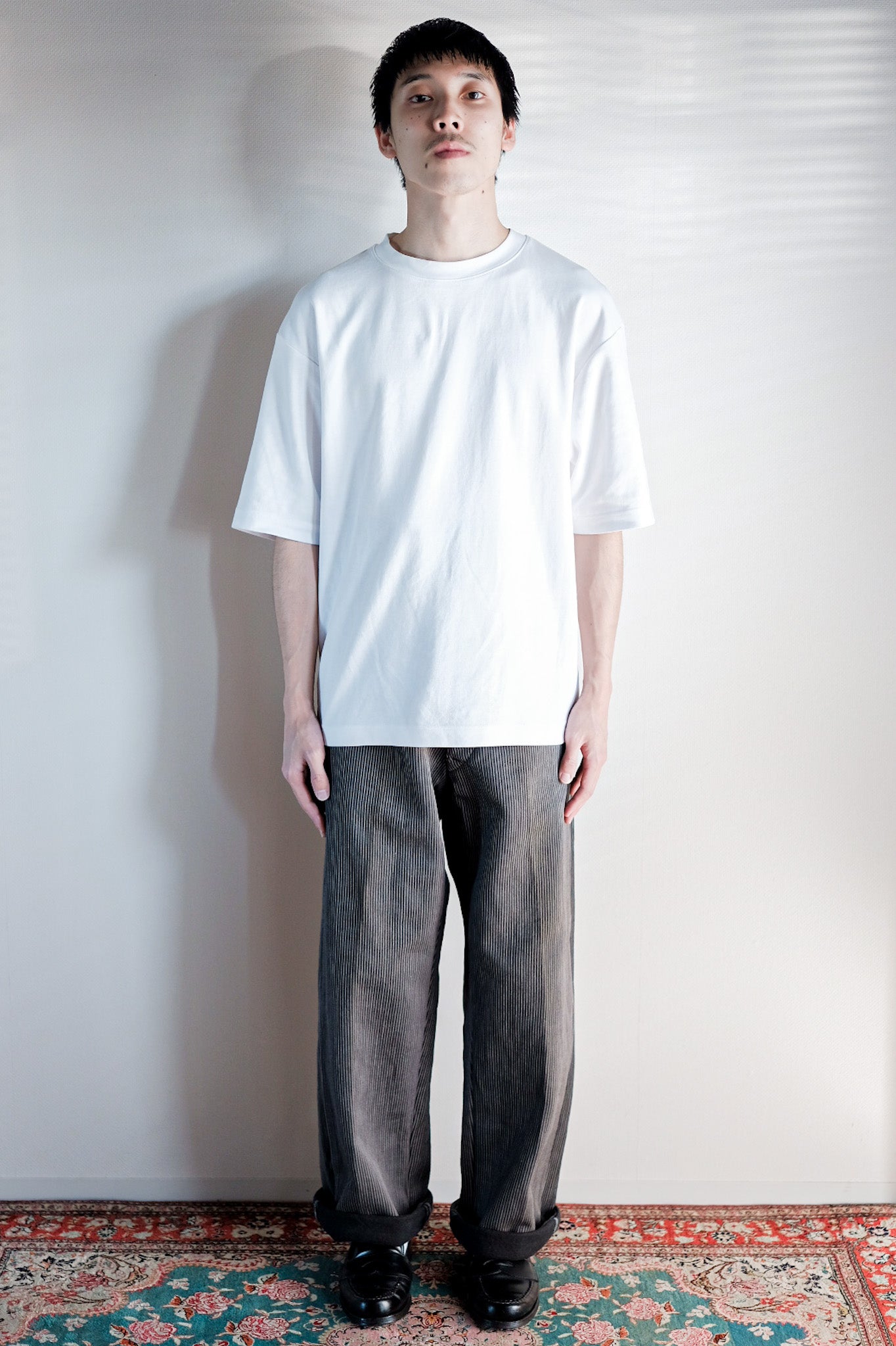 ［~30's］French Vintage Cotton Pique Striped Work Pants "Dead Stock"