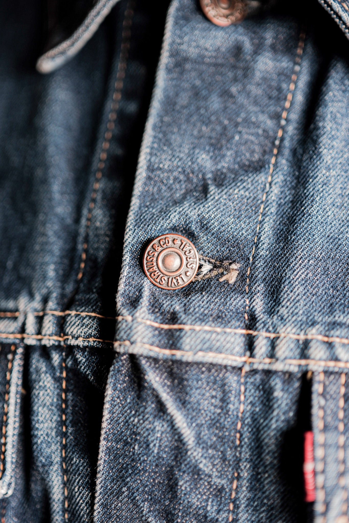 【~60's】Vintage Levi's 557 Denim Jacket Size.40 "Big E"