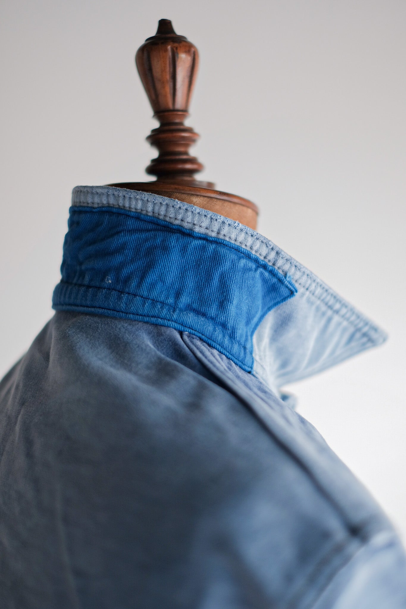 ［~50's］French Vintage Blue Moleskin Work Jacket "Le Mont St. Michel"