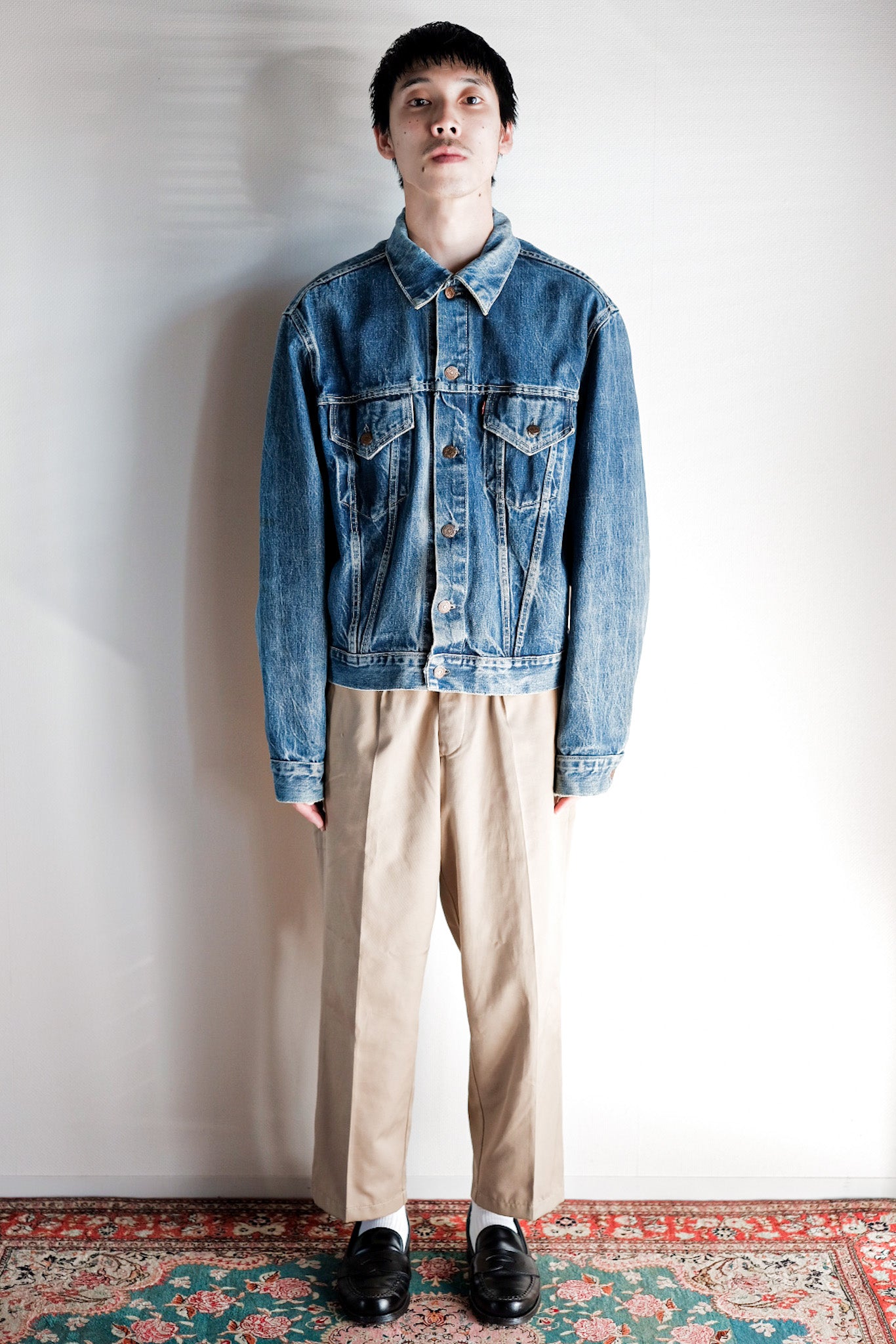 ［~60's］Vintage Levi's 557 Denim Jacket "Big E"