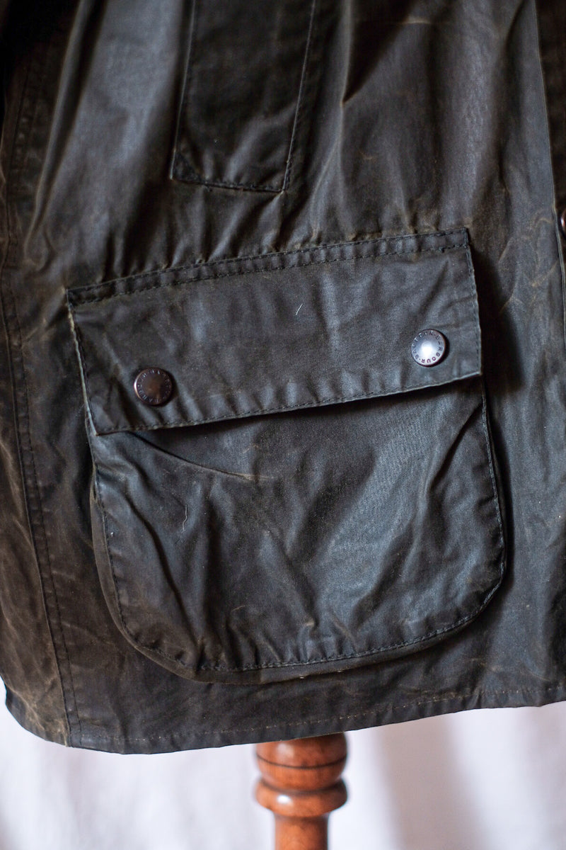 【~90's】Vintage Barbour "BEDALE" 3 Crest Size.38