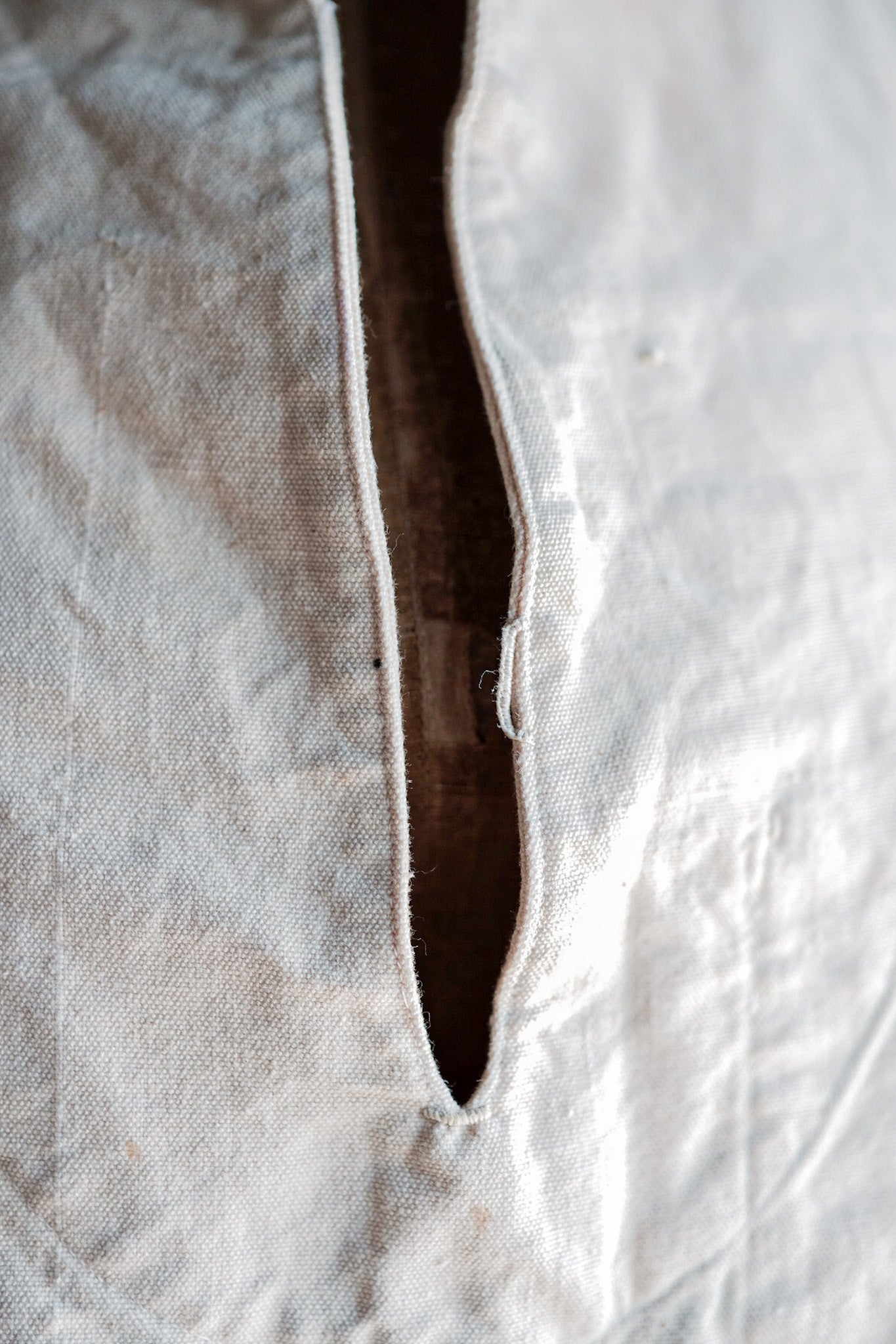 ［~30's］French Navy Linen Sailor Smock "Dead Stock"