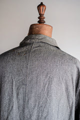 [~ 40's] เสื้อโค้ท French Vintage Black Chambray Atelier