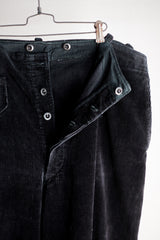 【~50's】German Vintage Black Corduroy Trousers
