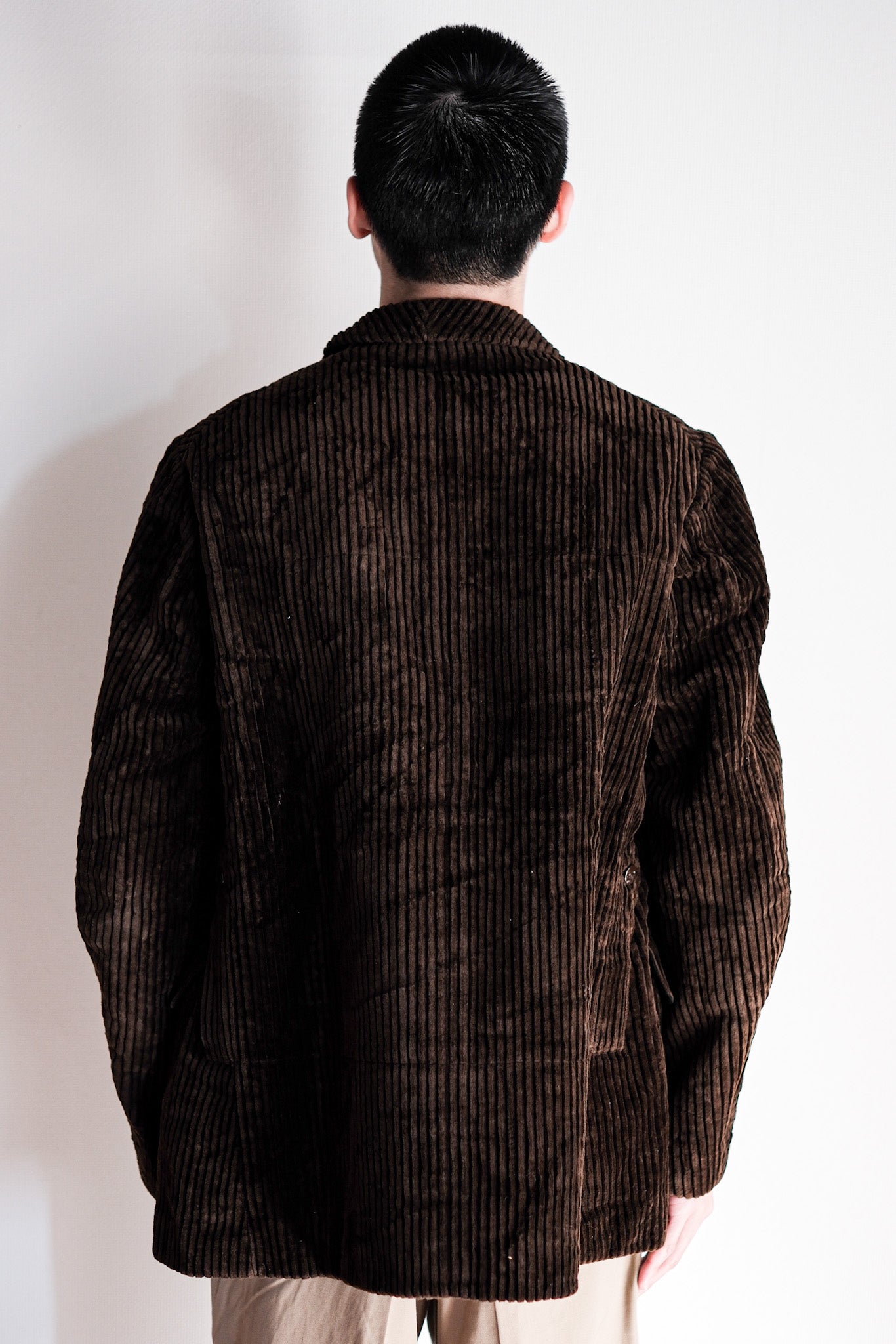 【~30's】French Vintage Brown Heavy Corduroy Hunting Jacket "Dead Stock"