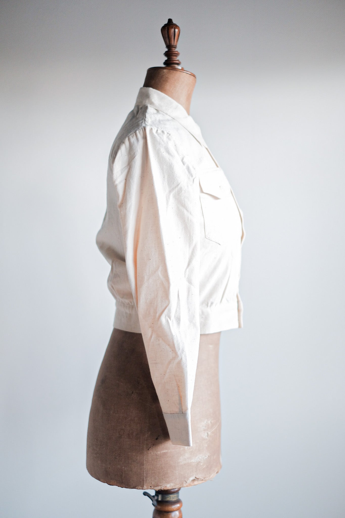 ［~30's］French Vintage Natural Cotton Summer Jacket "Dead Stock"