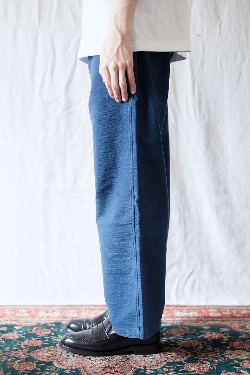 【~30's】French Vintage Indigo Cotton Twill Work Pant