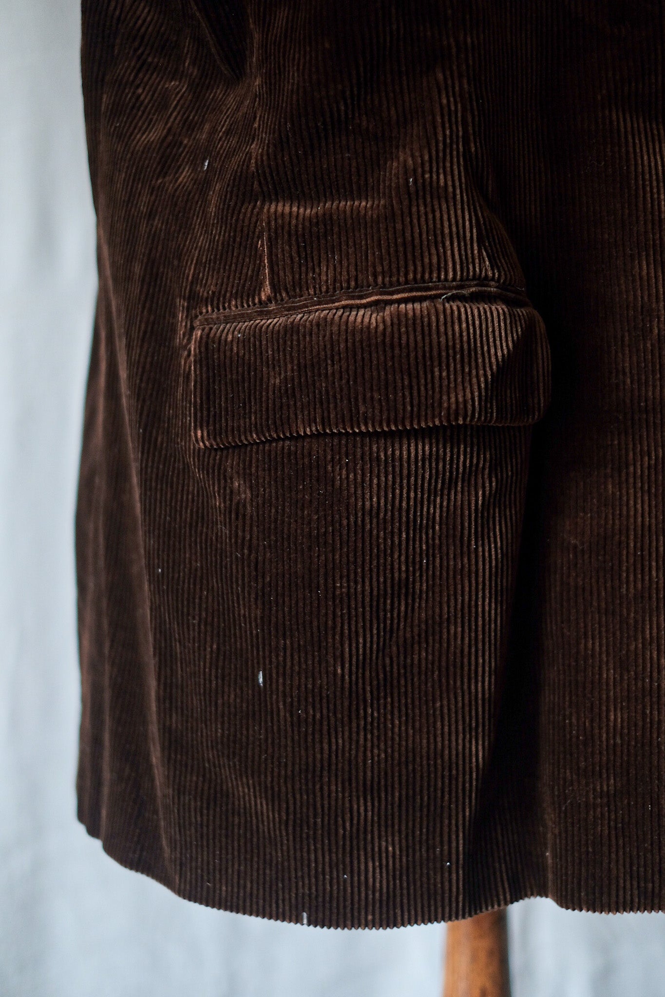 [~ 30's] French Vintage Brown Corduroy Lapel Work Jacket "Adolphe Lafont"