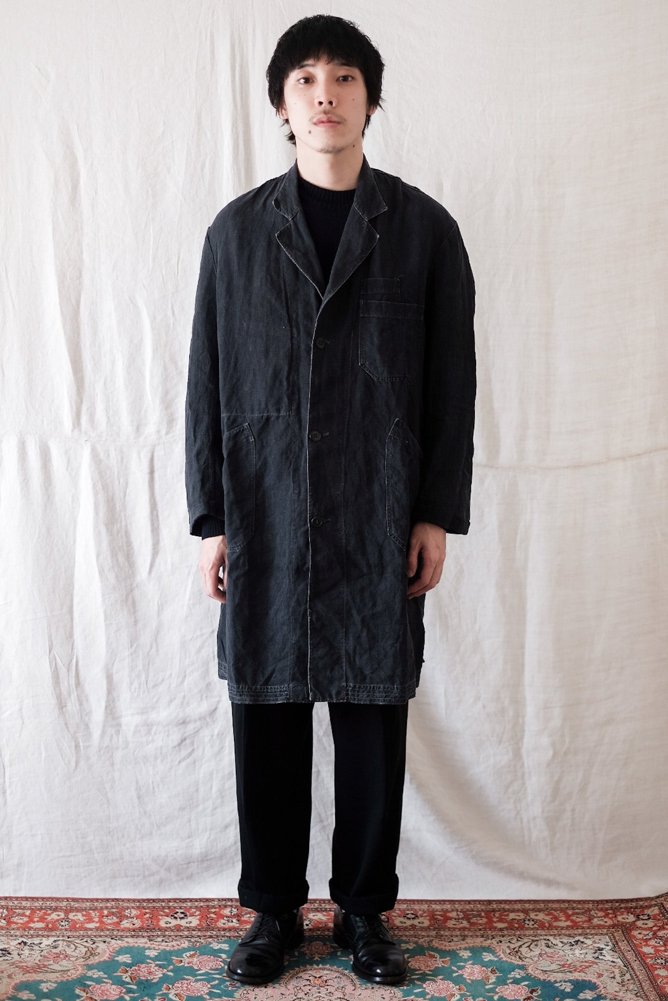 超熱 1920-30s Maquignon Coat indigo metis ミリタリージャケット 